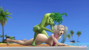 [TRAILER] HARLEY QUINN & MEDUSA fazendo sexo na casa de praia