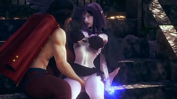 Morgana lol cosplay fazendo sexo com um homem hentai gameplay