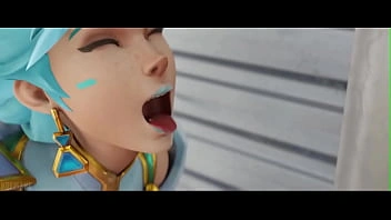 Atlantic Tracer de The Game Overwatch recebe um Ejaculação facial (KreiSake)